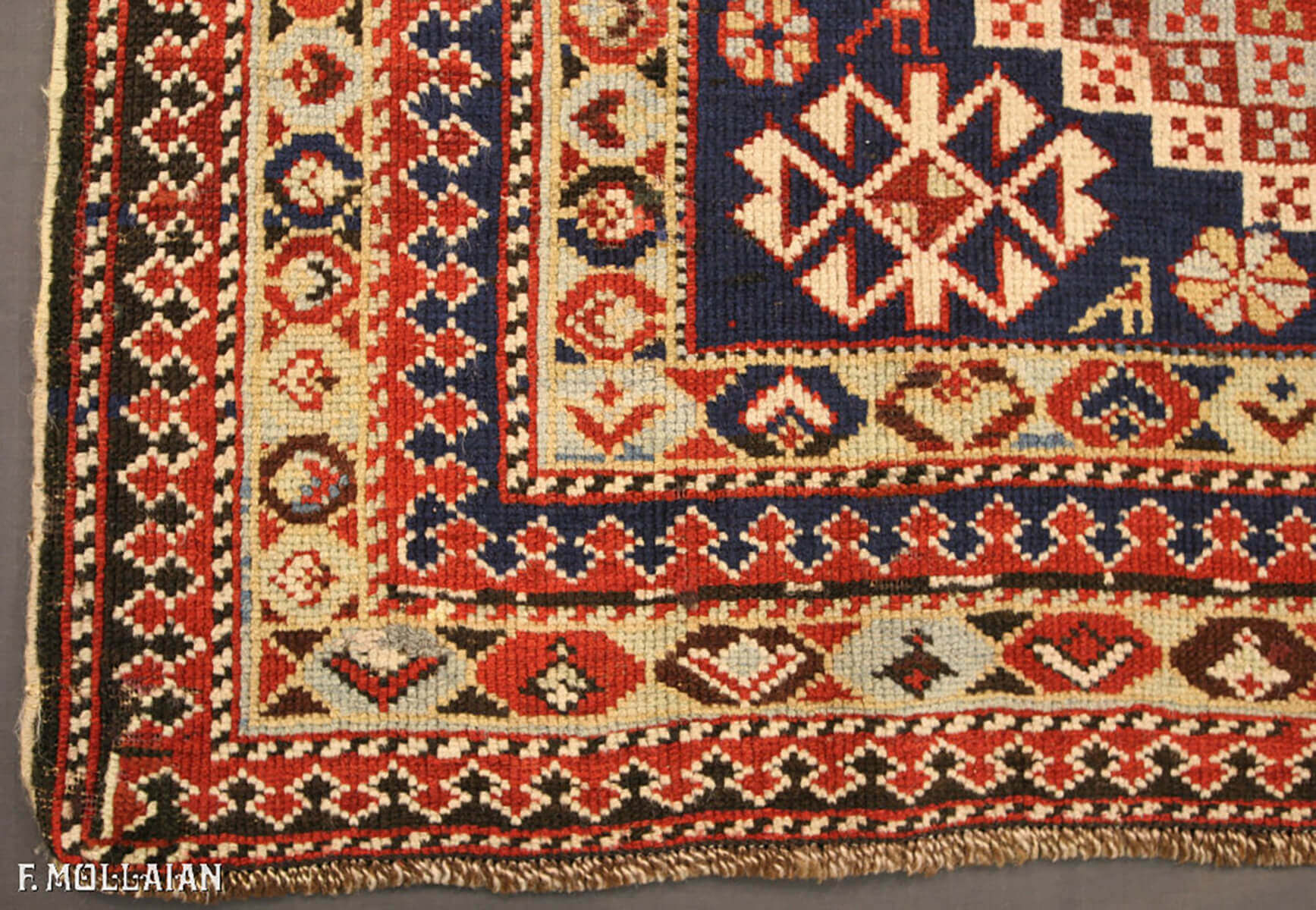 Antique Caucasian Shirvan Rug (150x104 cm)